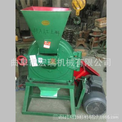 玉米饲料专用粉碎机，新款除尘式粉碎机 豆秸粉碎机型号